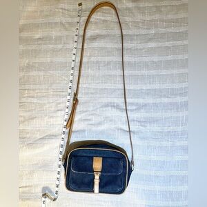 Burberry Blue Label Crossbody Denim Women Bag From Japan